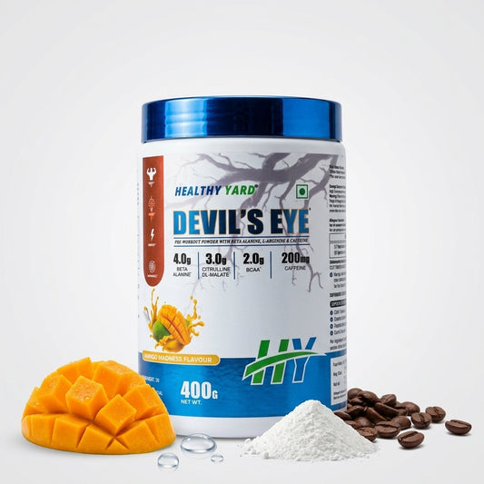 Devil’s Eye Pre-Workout Mango Madness Flavour, Energy & Focus Formula